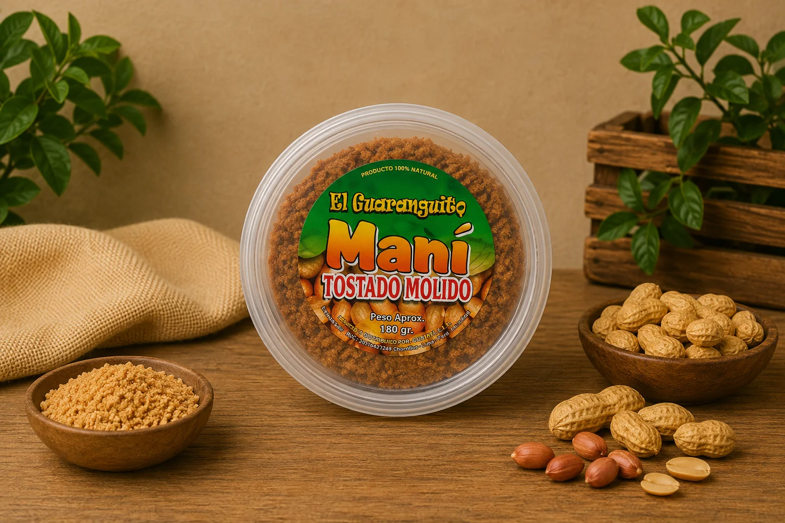 Maní Tostado x 180gr